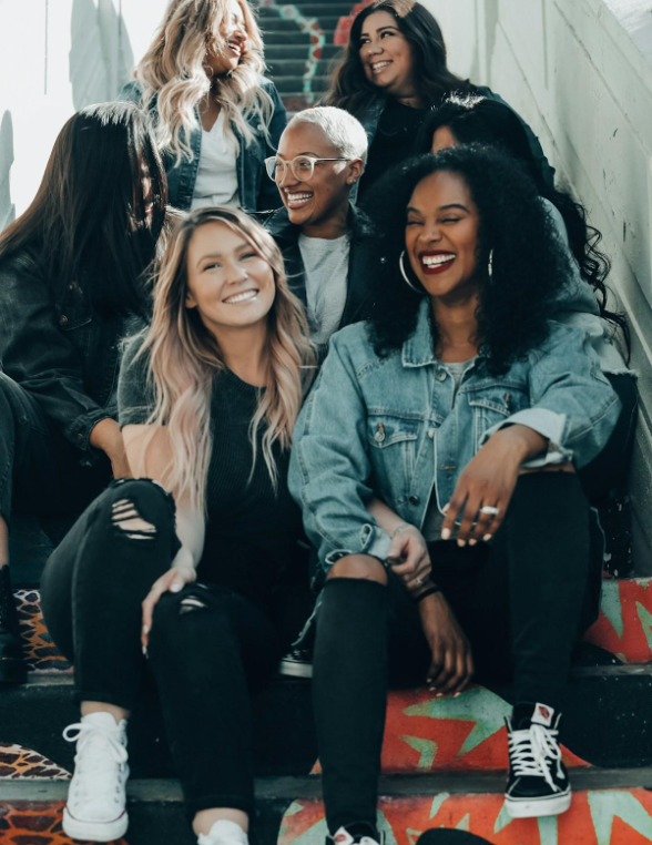 Women gathered in faith
